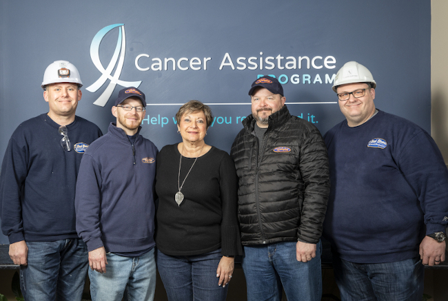 Ontario electricians care! Recently T. Lloyd Electric Ontario Ltd. proved that in a big way. This Hamilton team gave back to the community by giving of themselves, investing their Saturday morning to replace out-of-date lighting in the Cancer Assistance Program offices.